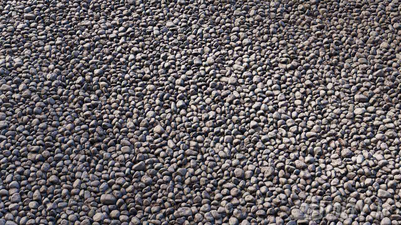 متریال سنگ ریزه ground gravel عکس 1